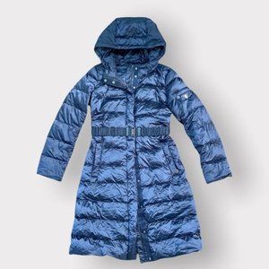 PRADA Quilted Down Puffer Coat in Blue Nylon Size S US / IT 40 EUC